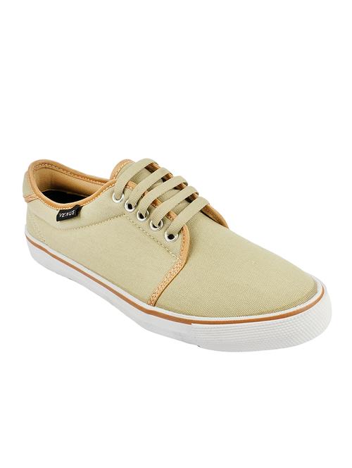 beige canvas lace up sneaker - 14800884 - Very Small Image - 1
