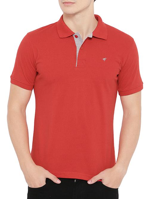 red cotton t-shirt - 14801393 - Very Small Image - 1