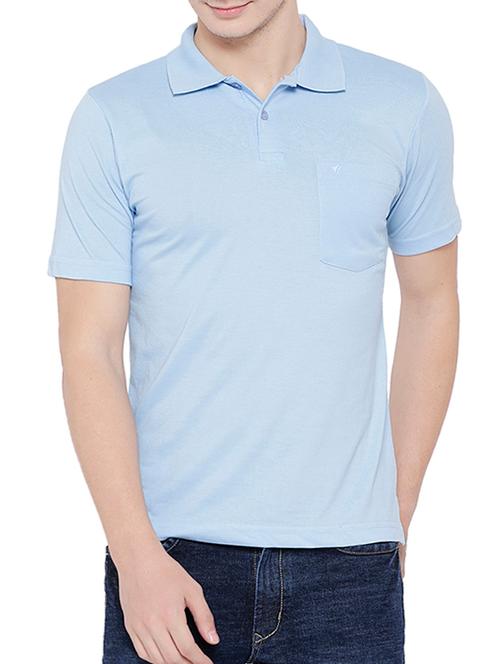 light blue cotton pocket tee - 14801408 - Very Small Image - 1