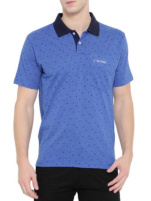 blue cotton pocket tee - 14801426 - Very Small Image - 1