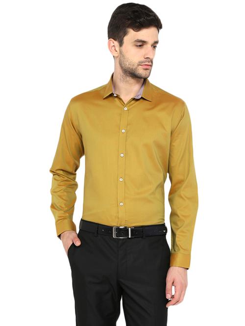 brown cotton casual shirt - 14801766 - Very Small Image - 1