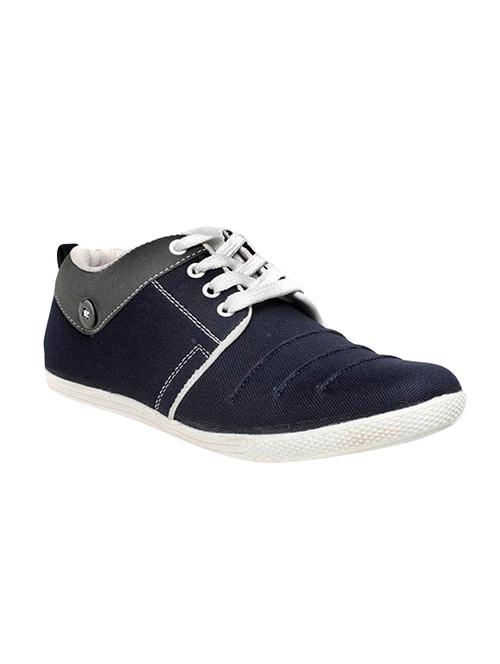 blue canvas lace up sneaker - 14804819 - Very Small Image - 1