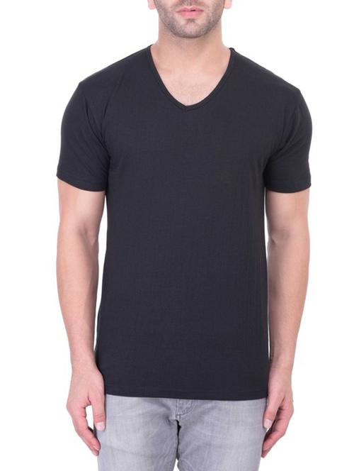 black cotton t-shirt - 14805436 - Very Small Image - 1