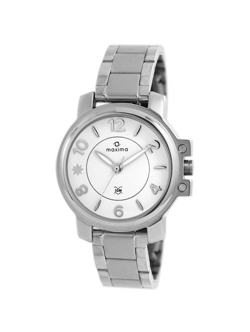 maxima white dial watch  for women  - 40151cmli - 14805469 - Very Small Image - 1