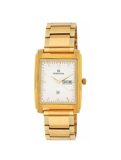 maxima white dial watch  for men  - 06992cmgy - 14805615 - Very Small Image - 1