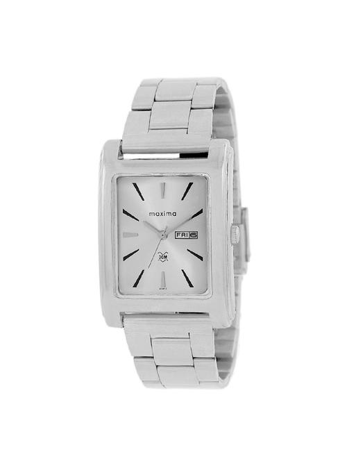 maxima silver dial watch  for men  - 43412cmgi - 14805637 - Very Small Image - 1