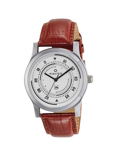 maxima silver dial watch  for men  - o-44687lmgi - 14805702 - Very Small Image - 1