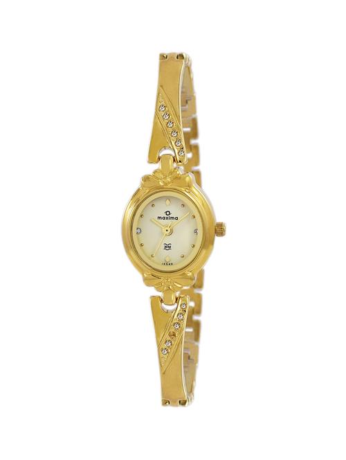 maxima white dial watch  for women  - 47191bmly - 14805760 - Very Small Image - 1