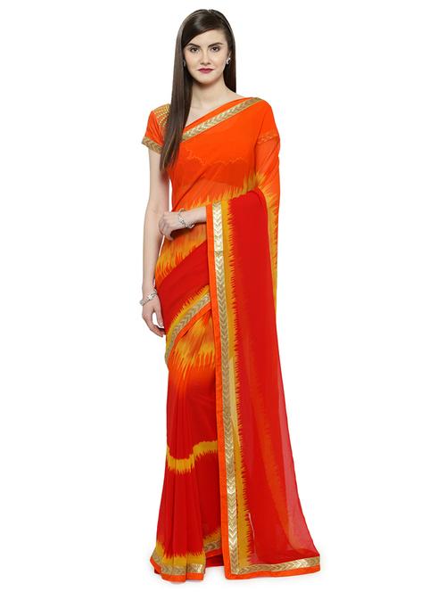 women's printed multi colored saree - 14806923 - Very Small Image - 1