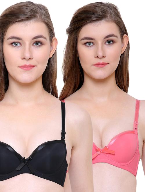 set of 2 multi colored push up bra - 14807846 - Very Small Image - 1