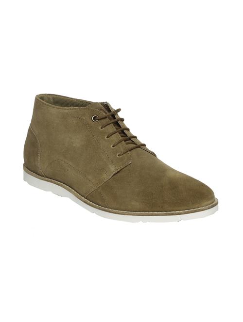 green suede lace up shoe - 14808059 - Very Small Image - 1