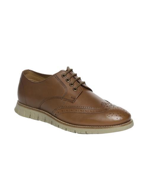brown leather lace up shoe - 14808063 - Very Small Image - 1