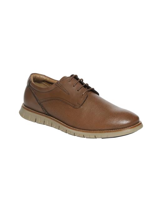 brown leather lace up shoe - 14808064 - Very Small Image - 1