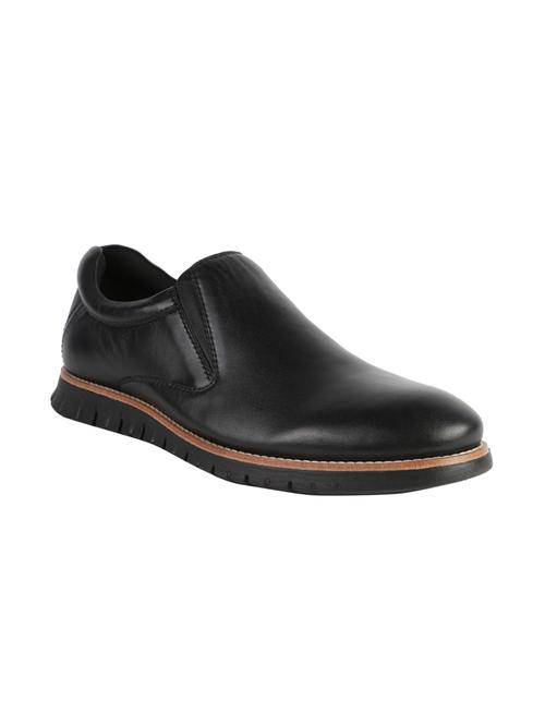 black leather casual slipon - 14808078 - Very Small Image - 1