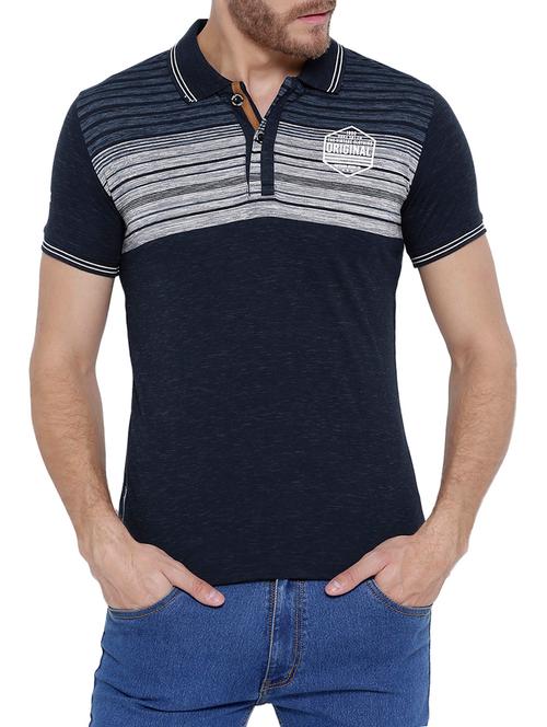 navy blue cotton  t-shirt - 14808518 - Very Small Image - 1