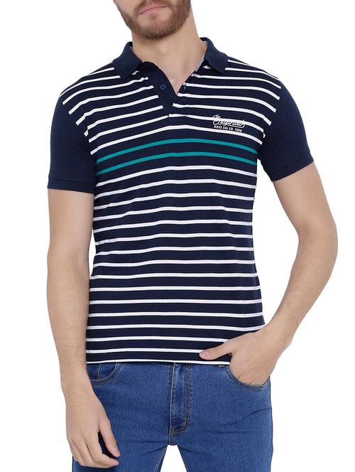 navy blue cotton t-shirt - 14808520 - Very Small Image - 1