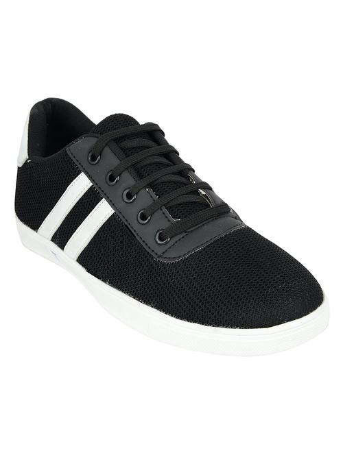 black mesh lace up sneaker - 14808717 - Very Small Image - 1