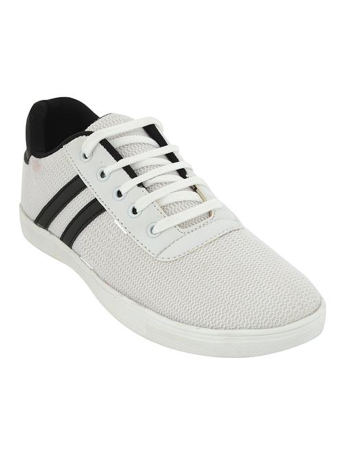 white mesh lace up sneaker - 14808719 - Very Small Image - 1
