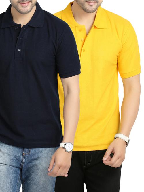multi colored cotton combos t-shirt (set of 2) - 14813278 - Very Small Image - 1