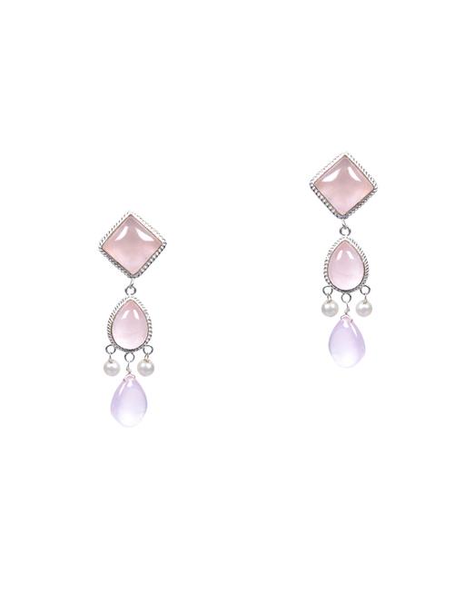silver tone drop earrings - 14813473 - Very Small Image - 1