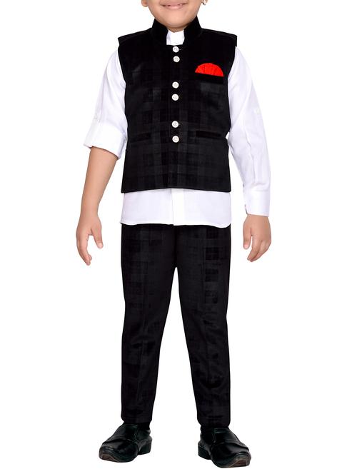 black velvet waistcoat suit set - 14813681 - Very Small Image - 1