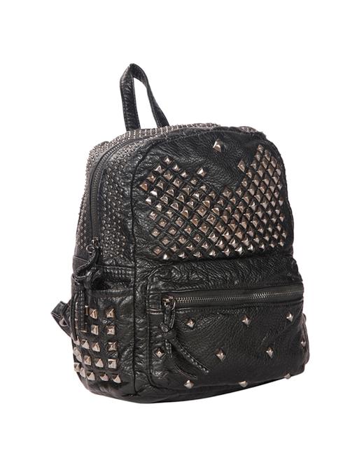 black leatherette   backpack - 14815231 - Very Small Image - 1