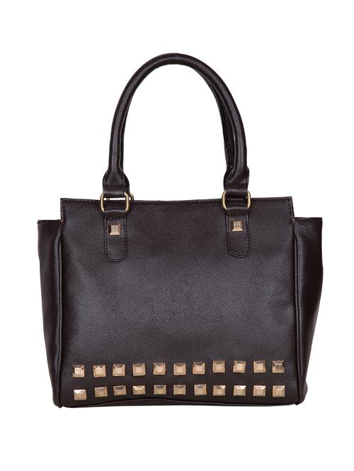 brown leatherette regular handbag - 14815735 - Very Small Image - 1