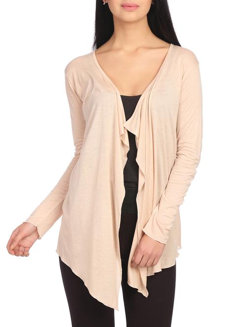 cream asymmetric regular shrug - 14815881 - Very Small Image - 1