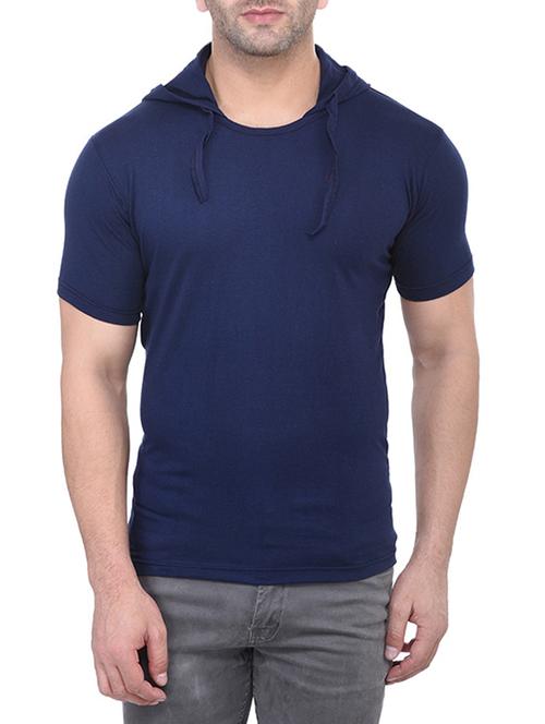 navy blue cotton t-shirt - 14815983 - Very Small Image - 1