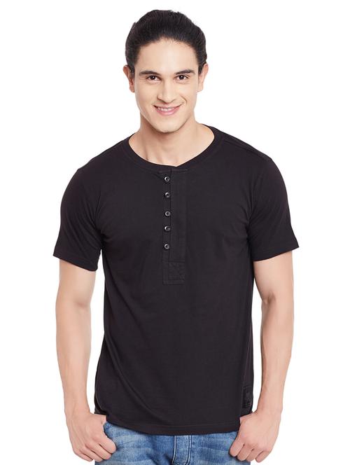 black cotton t-shirt - 14816006 - Very Small Image - 1