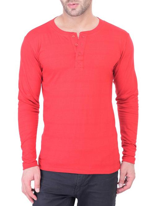 red cotton t-shirt - 14816242 - Very Small Image - 1