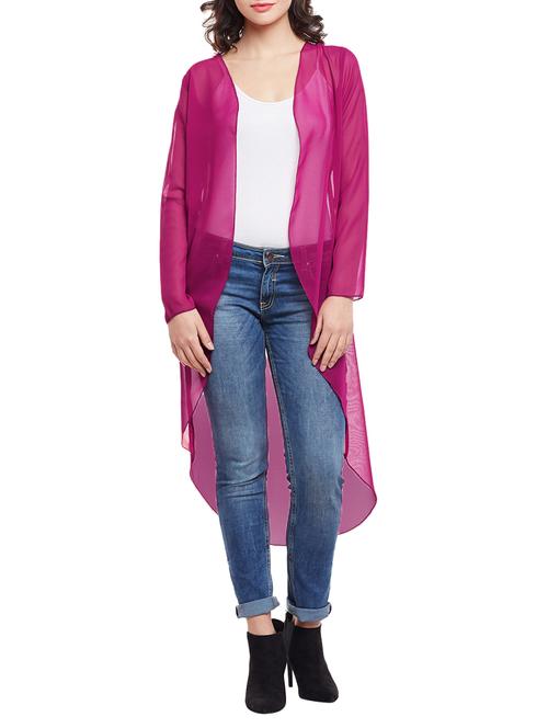 asymmetric sheer shrug - 14817637 - Very Small Image - 1