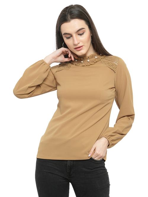 brown solid top - 14818403 - Very Small Image - 1
