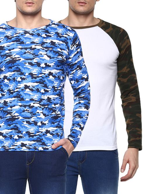 multi colored cotton combos tshirt - 14840720 - Very Small Image - 1