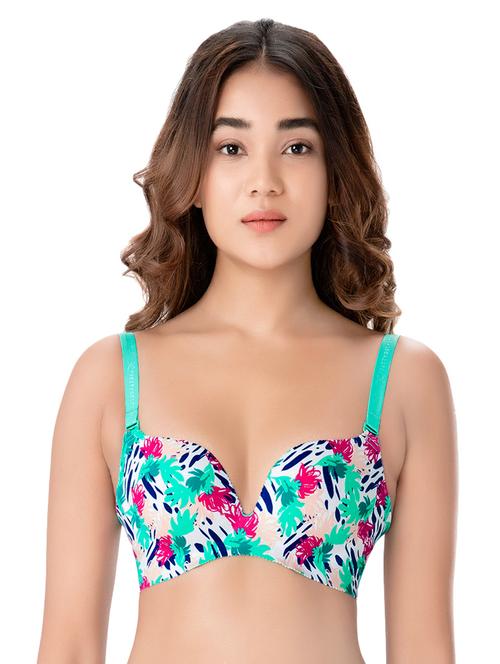 detachable strap floral t-shirt bra - 14842001 - Very Small Image - 1