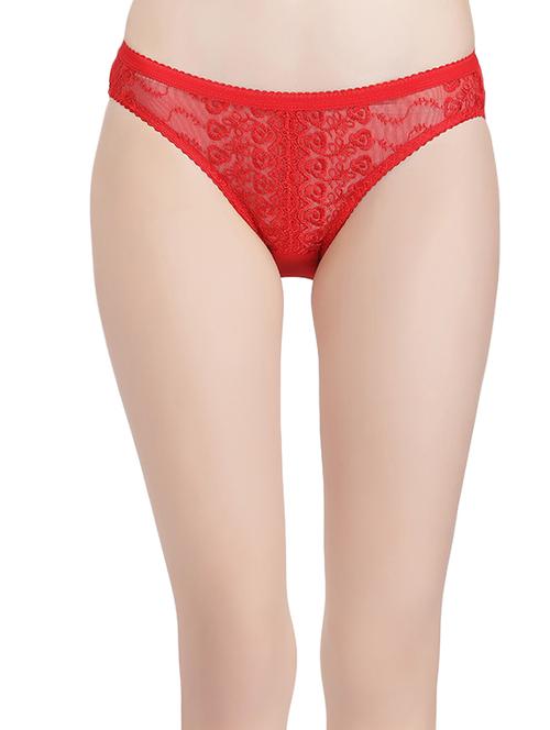 red sheer bikini panty - 14842382 - Very Small Image - 1