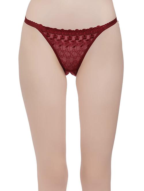 red lacy bikini panty - 14842390 - Very Small Image - 1