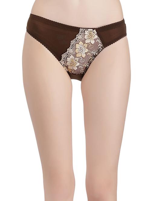 brown lacy panty - 14842410 - Very Small Image - 1