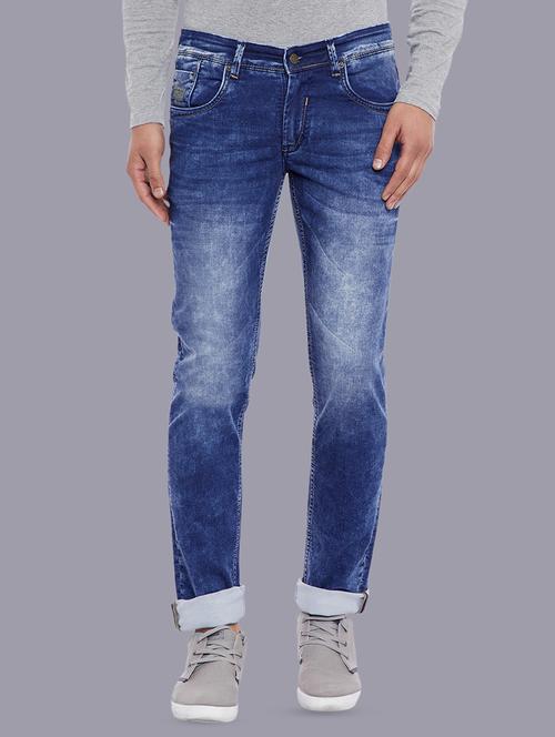 blue denim washed jeans - 14846300 - Very Small Image - 1