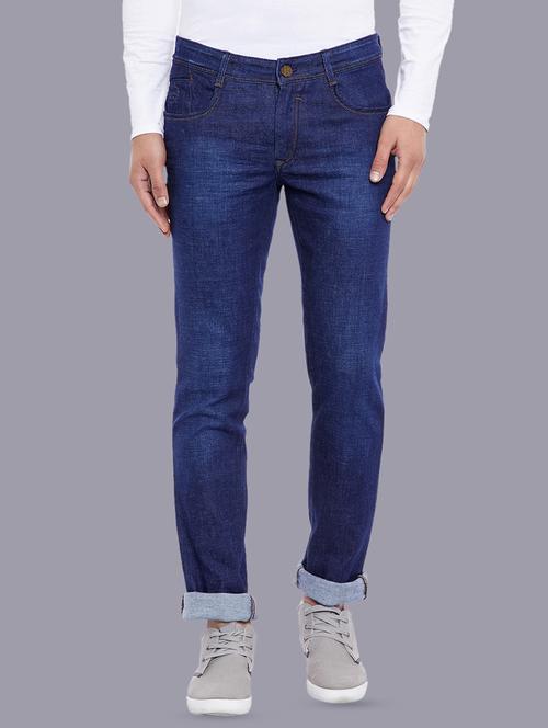 blue denim washed jeans - 14846306 - Very Small Image - 1
