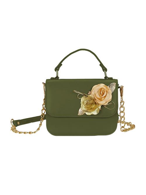 green leatherette sling bag - 14850702 - Very Small Image - 1
