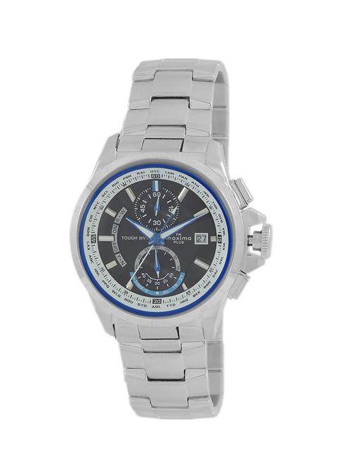 maxima silver chronograph watch for men - 46290cmgs - 14850946 - Very Small Image - 1