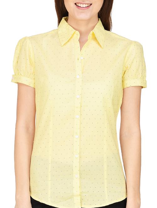 yellow printed shirt - 14852418 - Very Small Image - 1