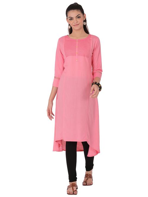 women's high-low kurta - 14853871 - Very Small Image - 1