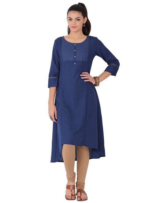 women's high-low kurta - 14853874 - Very Small Image - 1
