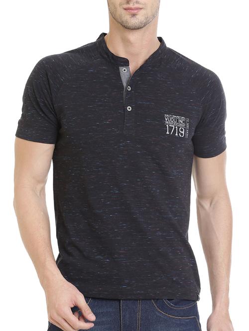 black cotton  t-shirt - 14854362 - Very Small Image - 1