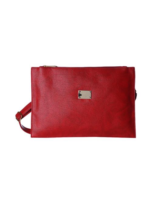 red leatherette  regular sling bag - 14854951 - Very Small Image - 1