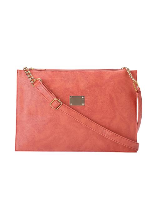 orange leatherette  regular sling bag - 14854955 - Very Small Image - 1