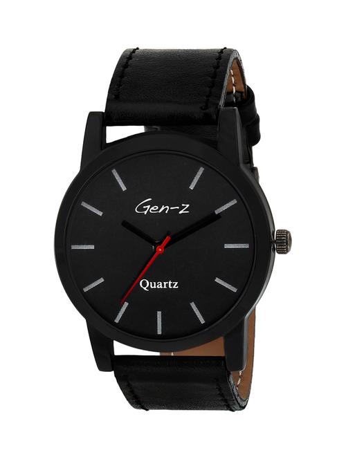 gen-z heavy dial royal youth black analog watch - 14856247 - Very Small Image - 1