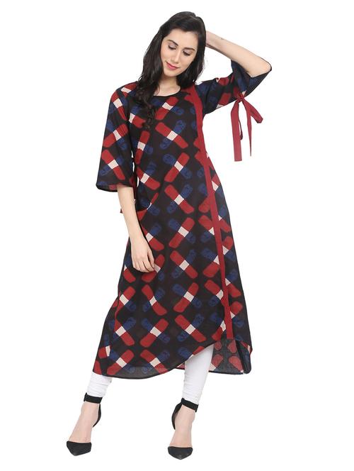 a-line printed kurta - 14857966 - Very Small Image - 1